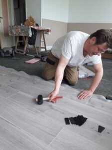 Pose de parquet